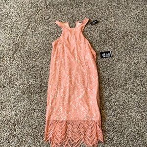 Express Dress, Size M lined, flower lace detail.